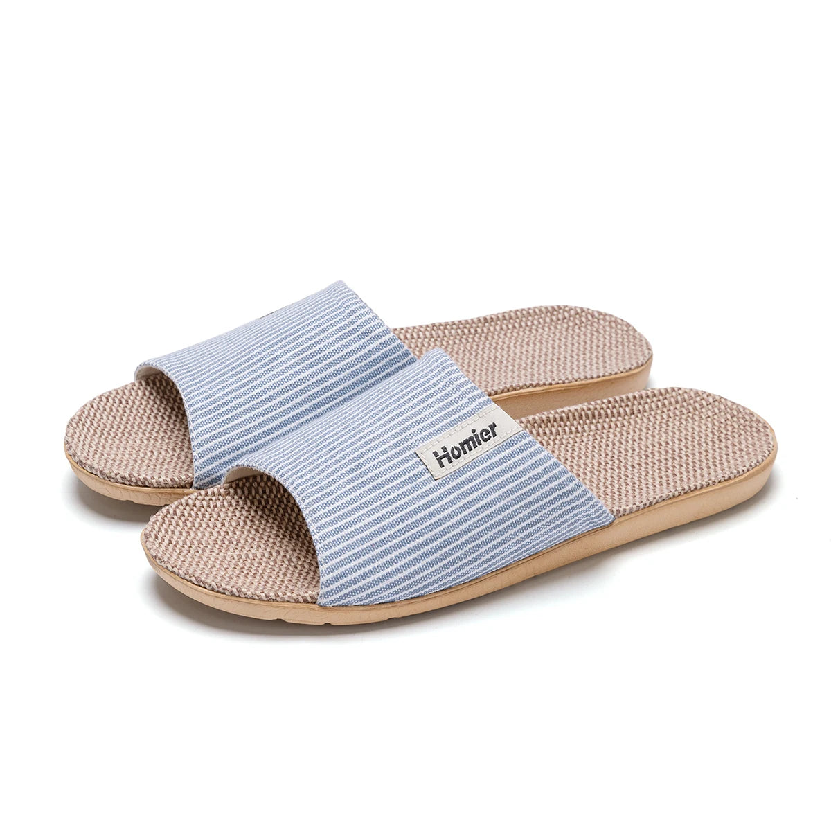 Fabric Unisex Slippers Summer Slip-On Indoor Slippers Non-Slip Breathable Home Slippers
