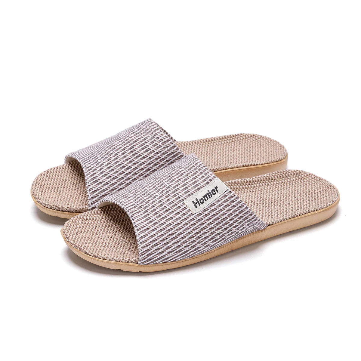 Fabric Unisex Slippers Summer Slip-On Indoor Slippers Non-Slip Breathable Home Slippers